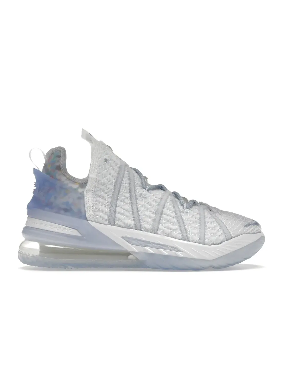 Мужские кроссовки с сетчатым верхом Nike LeBron 18 — изображение 1 из 4, синий/белый/прозрачный