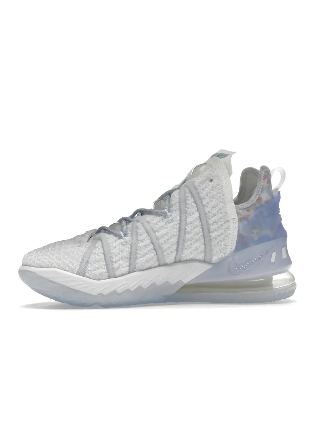 Мужские кроссовки с сетчатым верхом Nike LeBron 18 — изображение 3 из 4, синий/белый/прозрачный