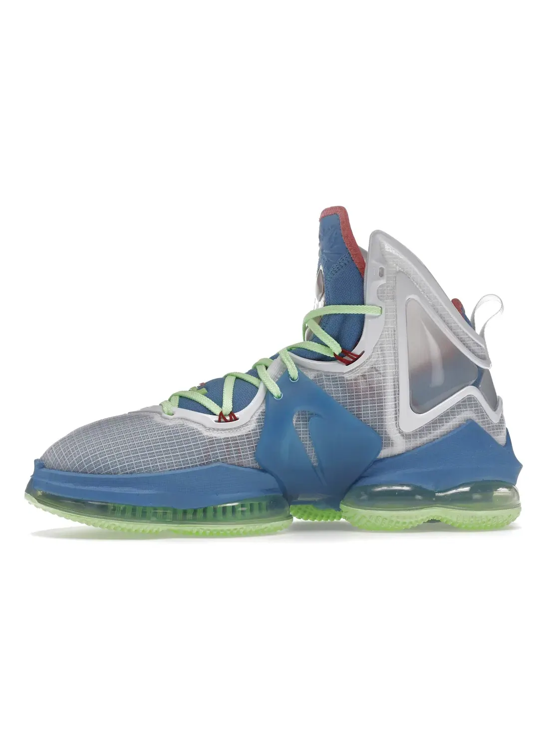 Мужские кроссовки с амортизацией Nike LeBron 19 — изображение 3 из 4, синий/--белый
