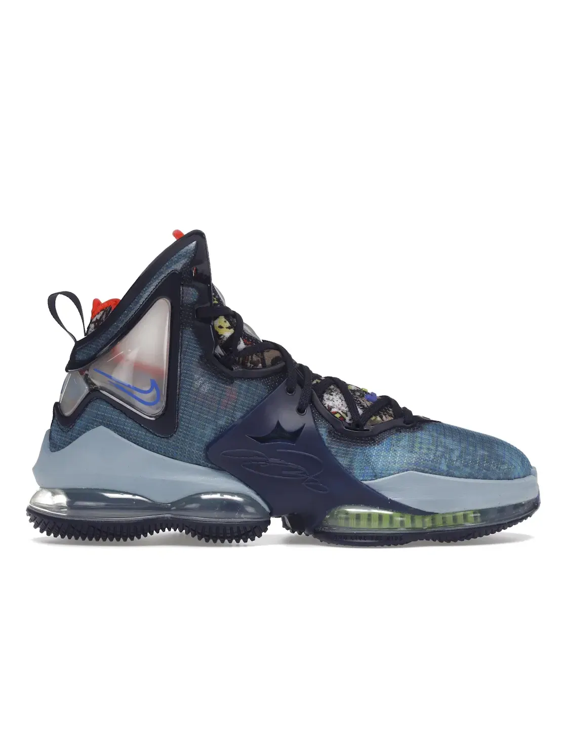 Мужские кроссовки для баскетбола с инновационной подошвой Nike LeBron 19 Nike — изображение 1 из 4, синий///белый