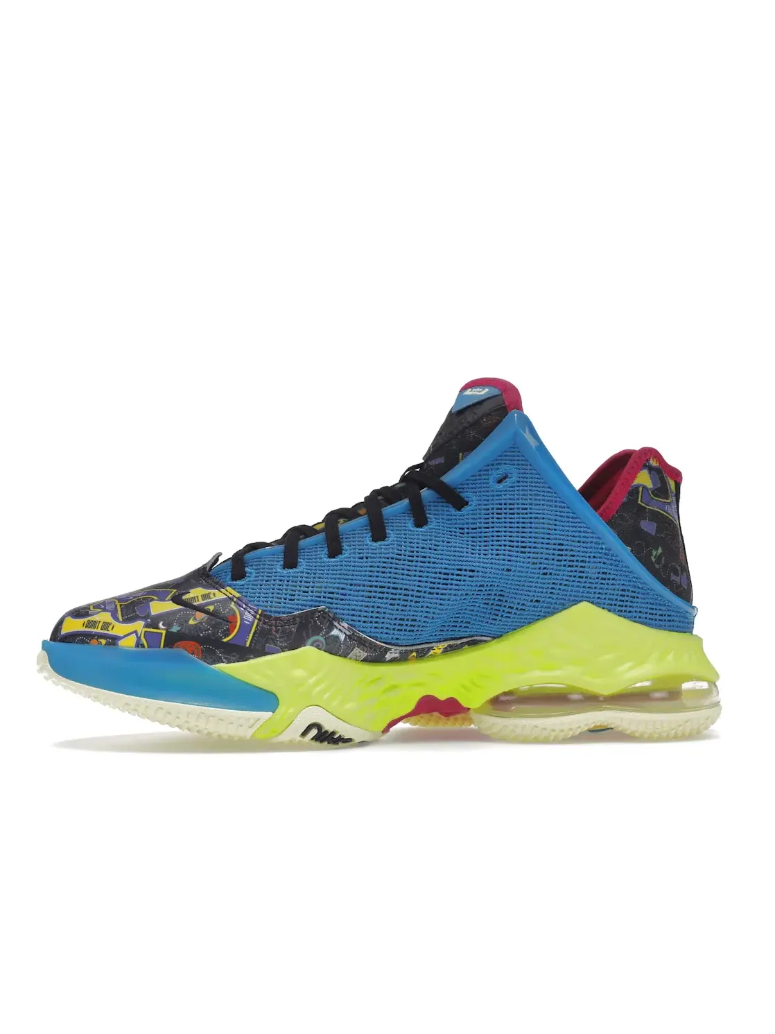 Мужские кроссовки для баскетбола Nike LeBron 19 Low — изображение 3 из 4, синий/розовый