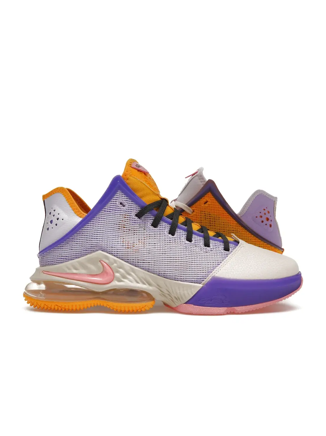 Мужские кроссовки для баскетбола с контрастным дизайном Nike LeBron 19 Low — изображение 1 из 4, розовый/темный серый