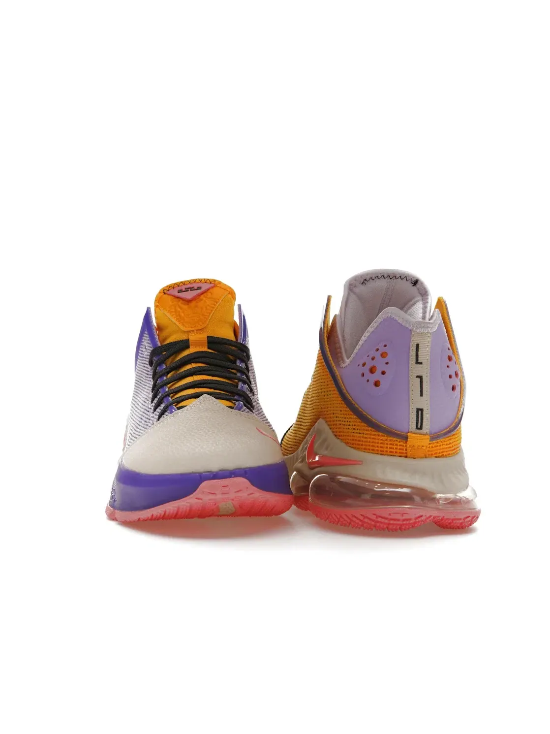 Мужские кроссовки для баскетбола с контрастным дизайном Nike LeBron 19 Low — изображение 2 из 4, розовый/темный серый