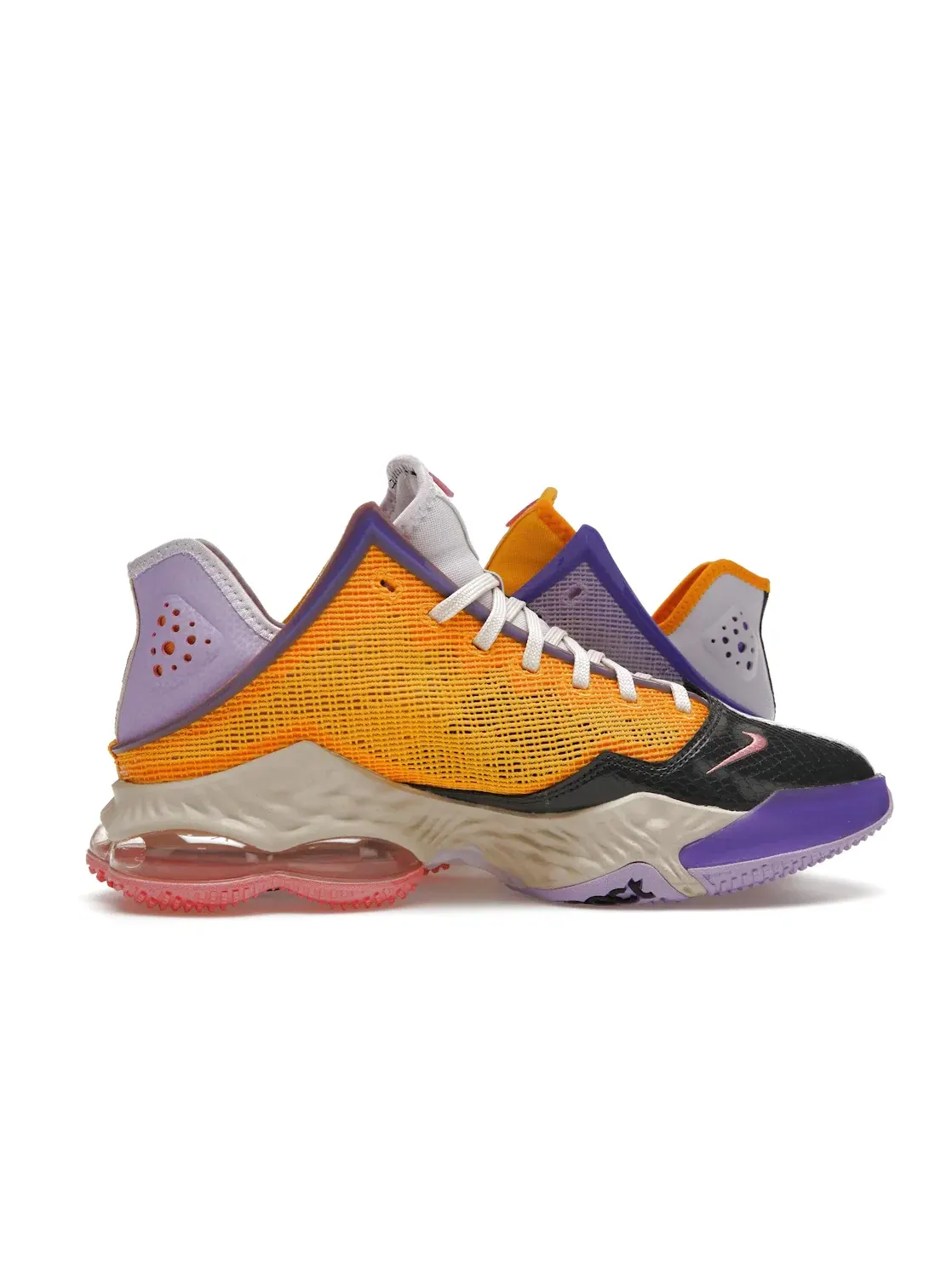 Мужские кроссовки для баскетбола с контрастным дизайном Nike LeBron 19 Low — изображение 3 из 4, розовый/темный серый