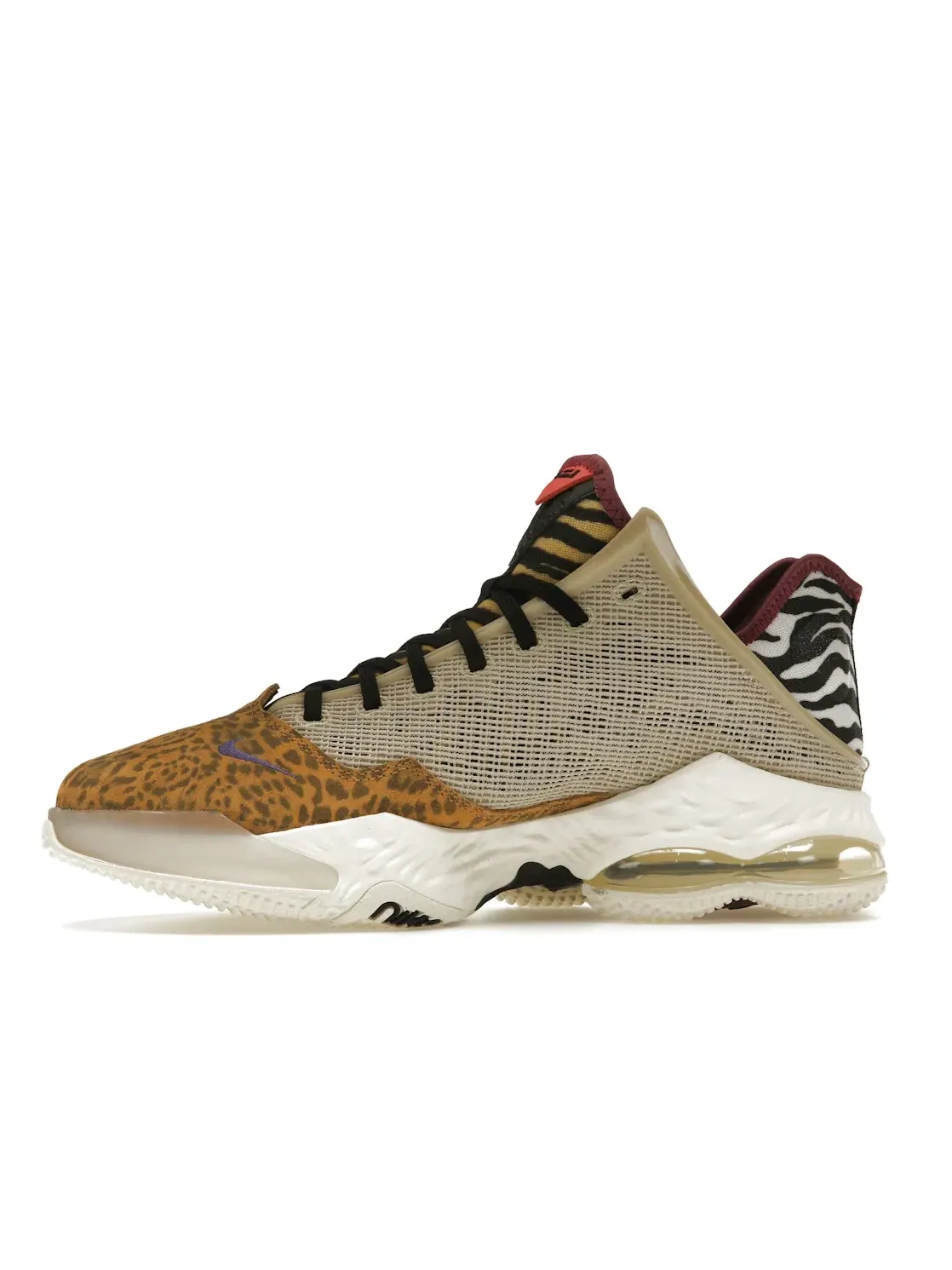 Мужские кроссовки с амортизацией Nike LeBron 19 Low Safari Nike — изображение 3 из 4, синий/розовый