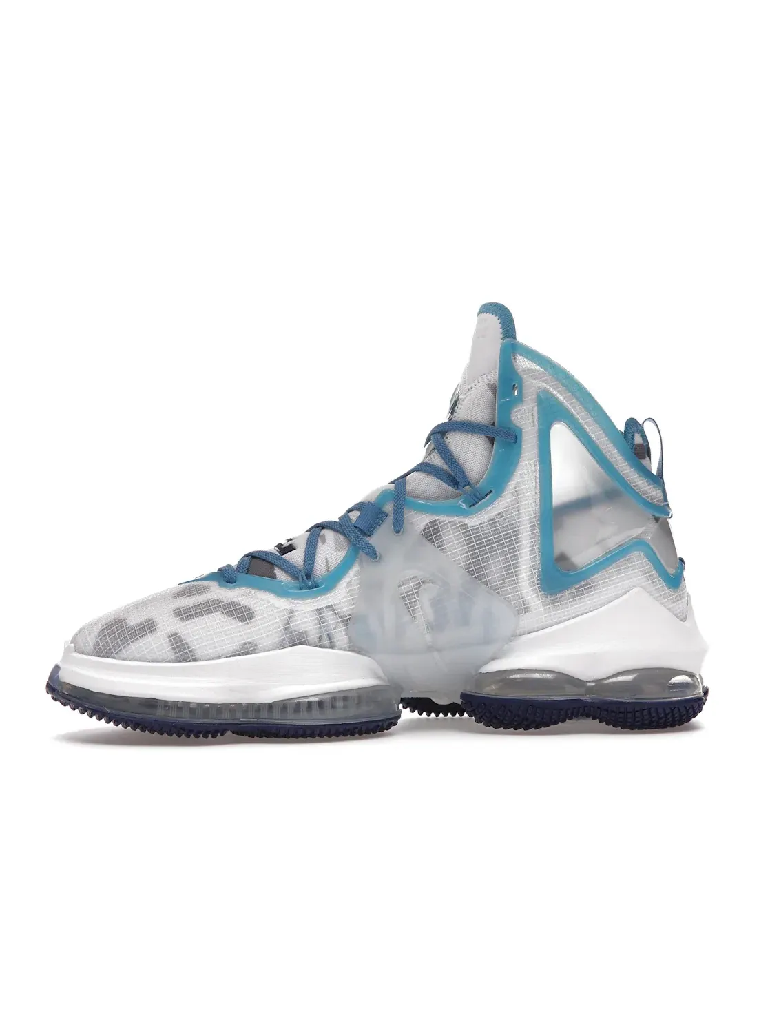 Мужские кроссовки баскетбольные Nike LeBron 19 — изображение 3 из 4, белый/синий-синий