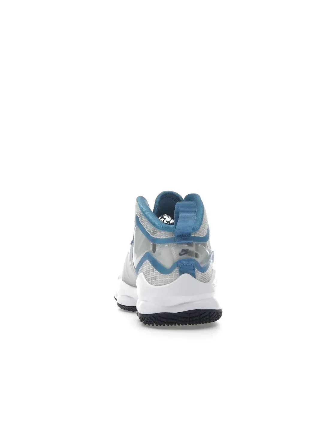 Детские кроссовки для мальчиков с высоким берцем Nike LeBron 19 — изображение 4 из 4, белый/синий-синий