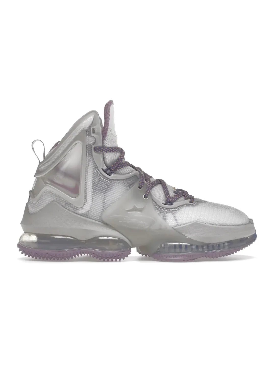 Мужские кроссовки баскетбольные Nike LeBron 19 — изображение 1 из 4, серый/фиолетовый