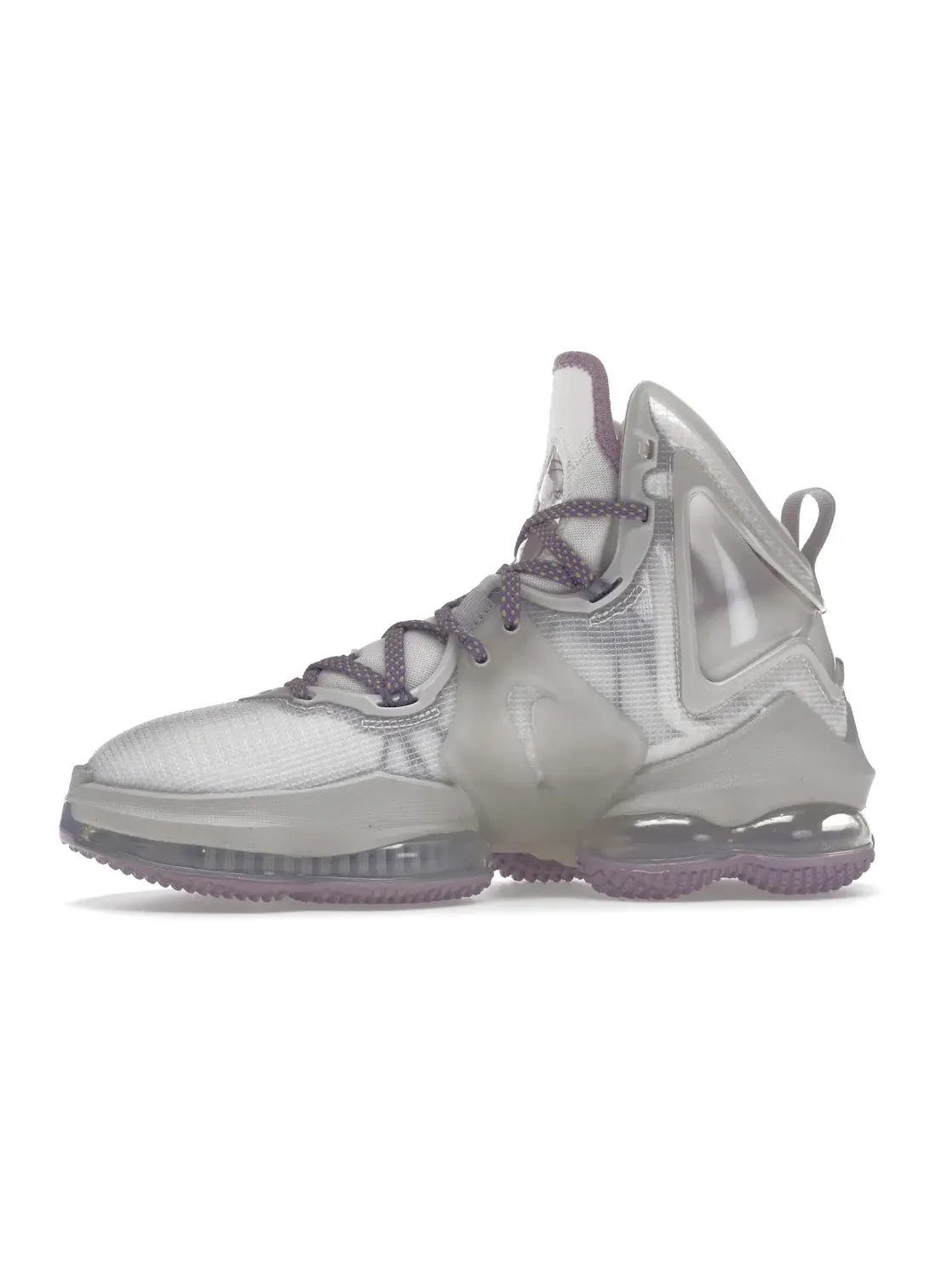 Мужские кроссовки баскетбольные Nike LeBron 19 — изображение 3 из 4, серый/фиолетовый