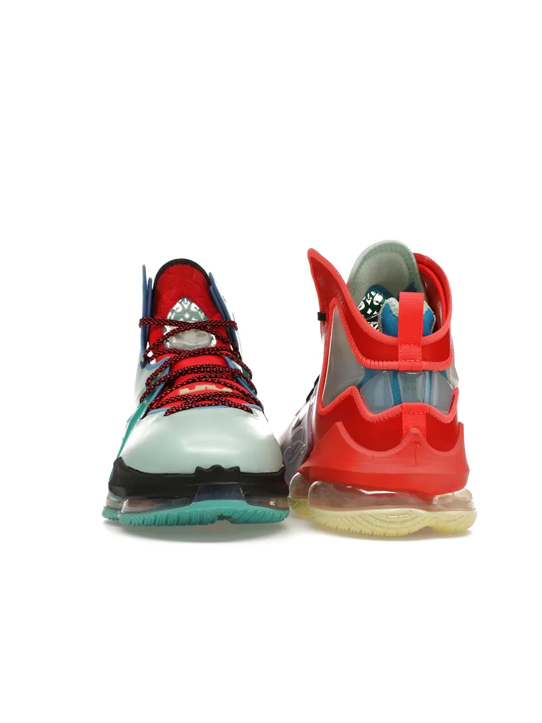 Мужские кроссовки для баскетбола Nike LeBron 19, Bright Crimson/Malachite-Coconut Milk — изображение 2 из 4