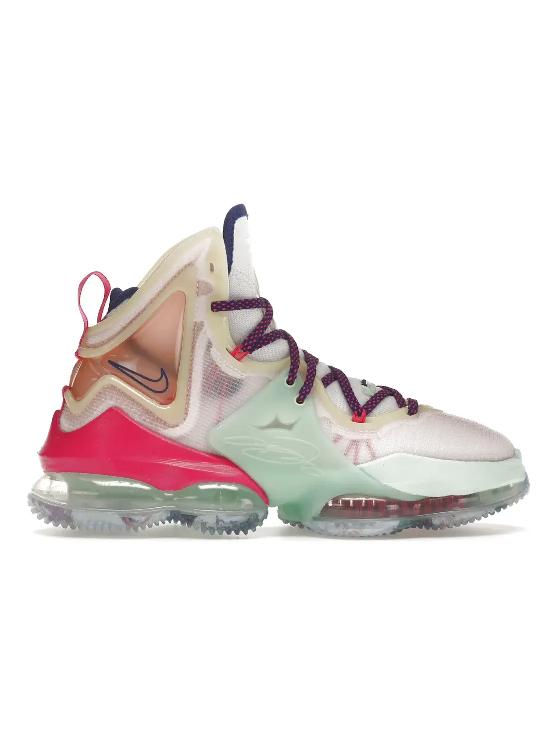 Мужские кроссовки для баскетбола Nike LeBron 19 — изображение 1 из 4, белый/розовый/фиолетовый