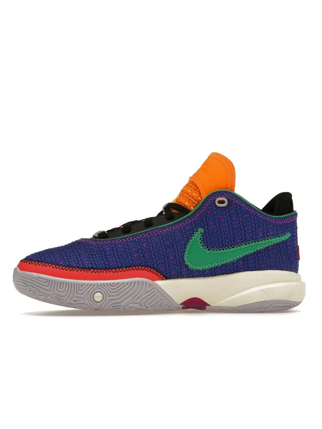 Детские кроссовки для баскетбола Nike LeBron 20 — изображение 3 из 4, синий/черный/фиолетовый