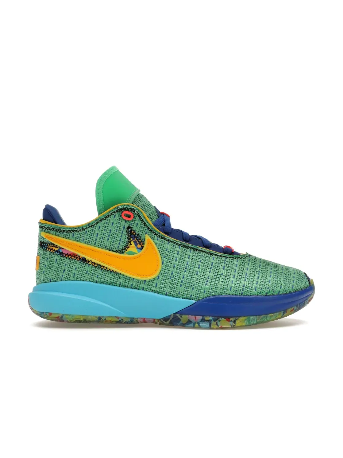 Детские кроссовки для мальчиков с принтом Nike LeBron 20 SE — изображение 1 из 4, золотистый//синий