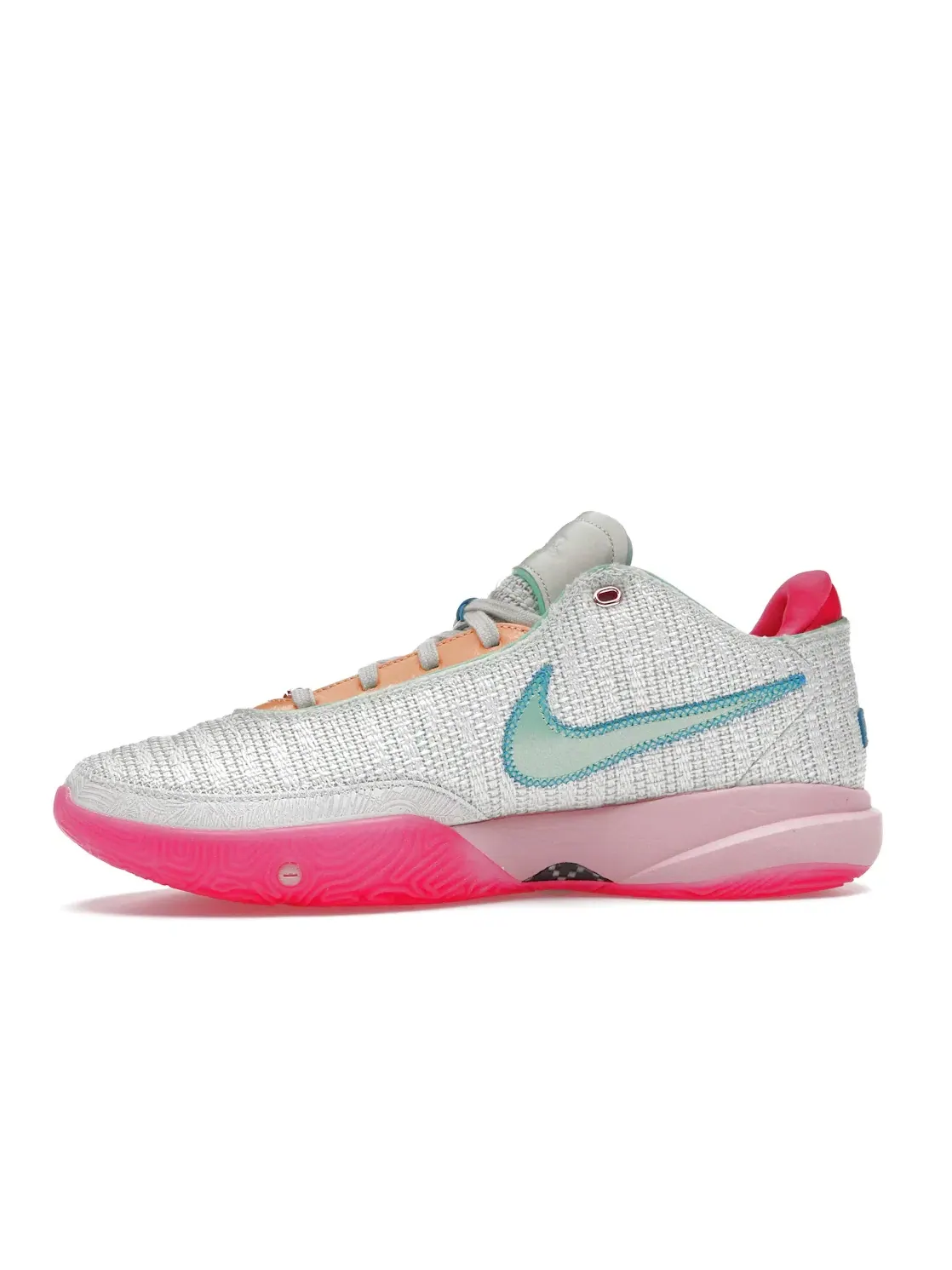 Мужские кроссовки для баскетбола Nike LeBron 20 — изображение 3 из 4, зеленый/мульти-/розовый
