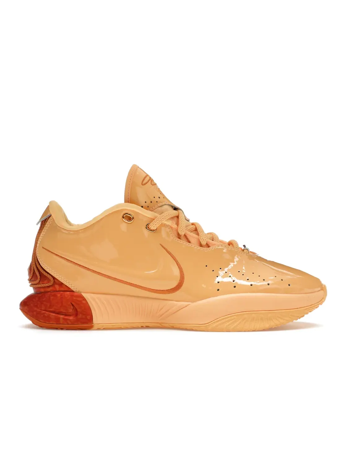 Мужские кроссовки с перфорацией Nike LeBron 21 — изображение 1 из 4, светлый/золотистый