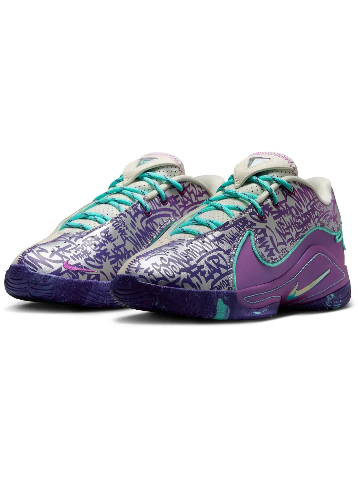 Детские кроссовки для баскетбола LeBron 22 Nike — изображение 2 из 2, фиолетовый фиолетовый