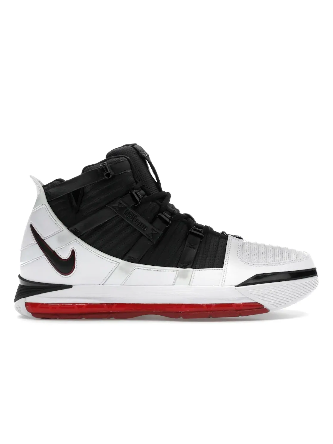 Мужские кроссовки баскетбольные Nike LeBron 3 Home — изображение 1 из 4, белый/черный