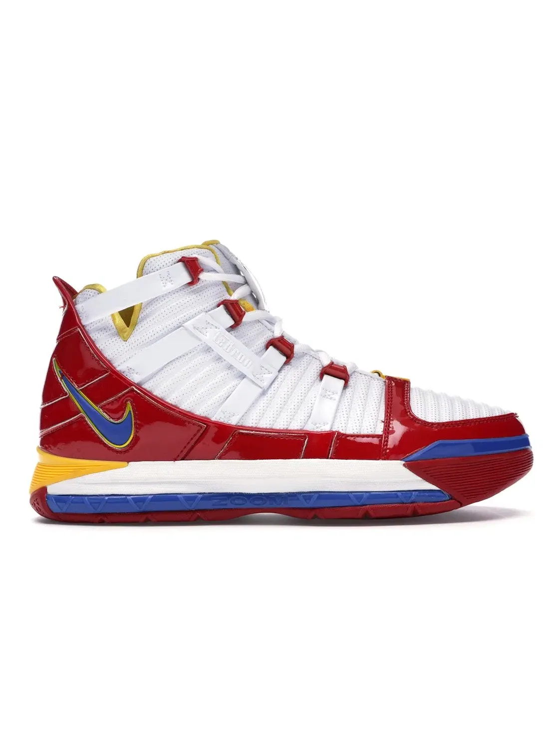 Мужские кроссовки для баскетбола Nike LeBron 3 — изображение 1 из 4, белый/красный