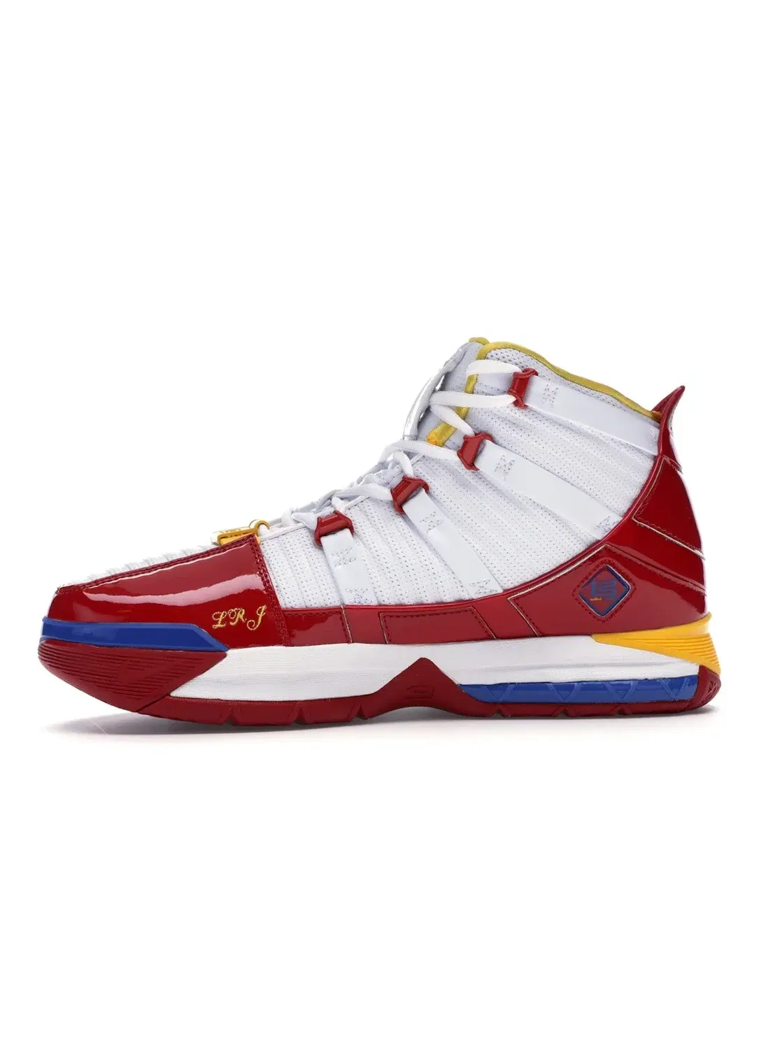Мужские кроссовки для баскетбола Nike LeBron 3 — изображение 3 из 4, белый/красный