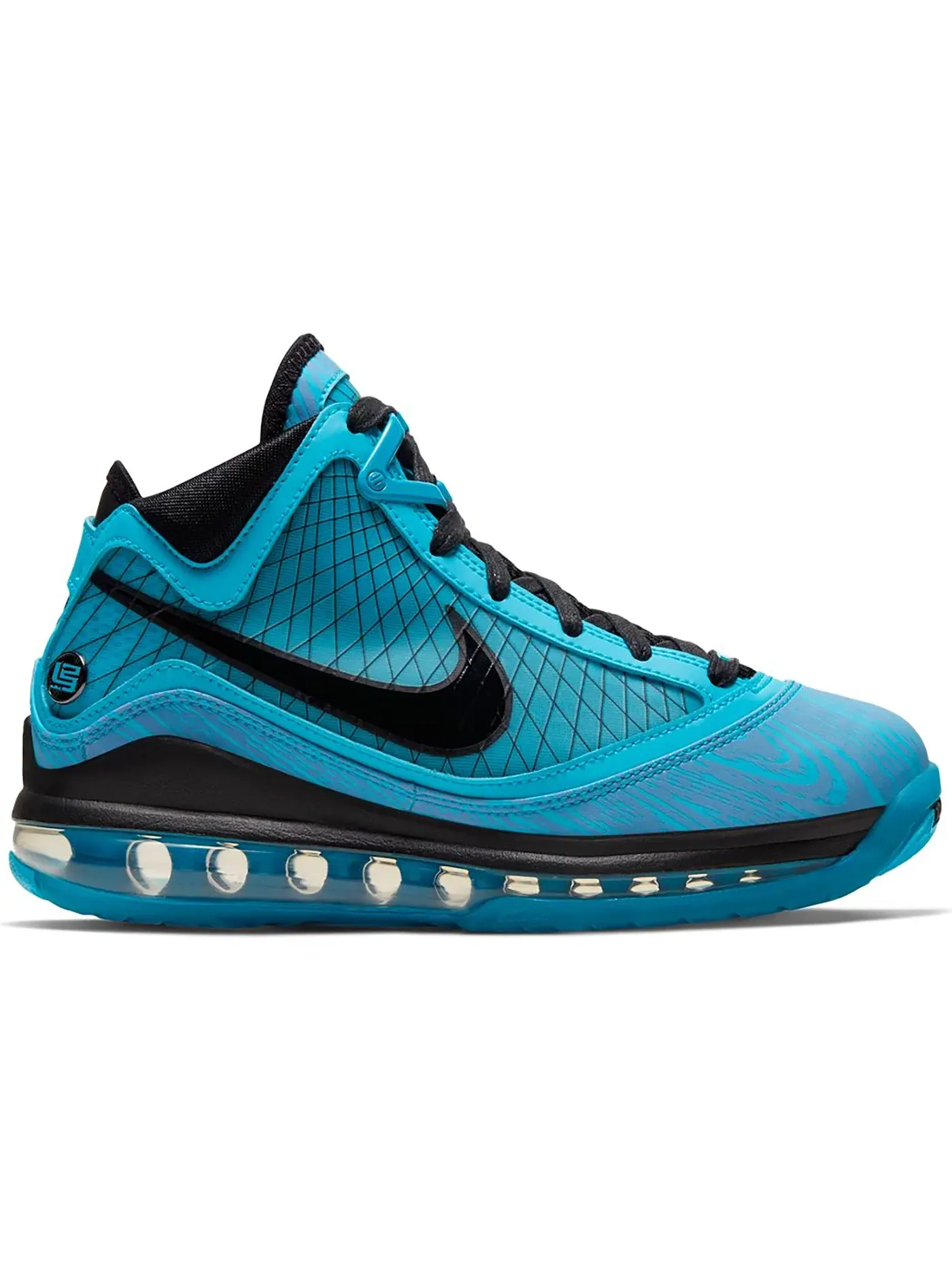 Детские кроссовки для мальчиков баскетбольные Nike LeBron 7 — изображение 1 из 1, синий/черный