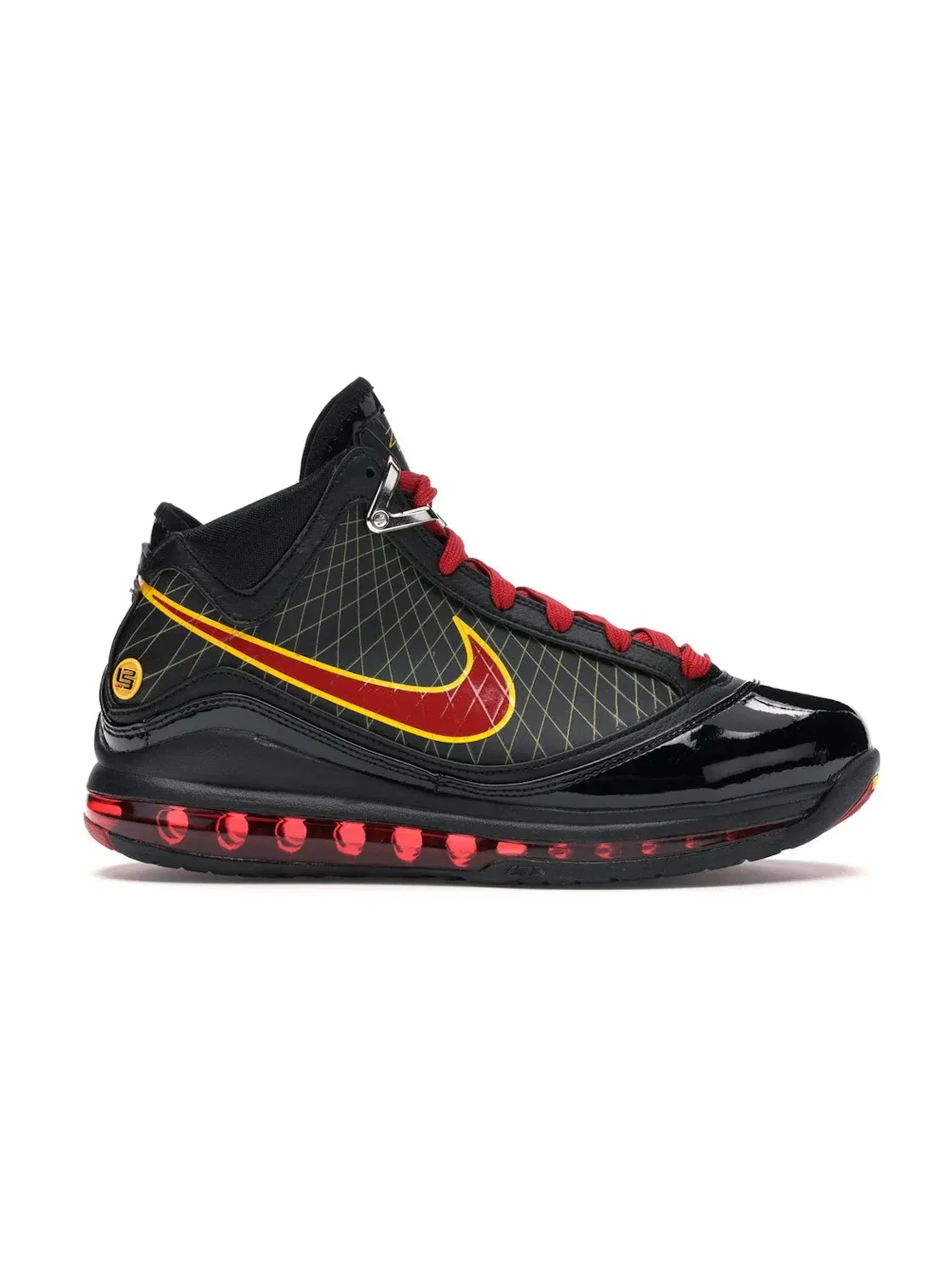 Мужские кроссовки баскетбольные Nike LeBron 7 Fairfax Away (2020) — изображение 1 из 4, черный/красный