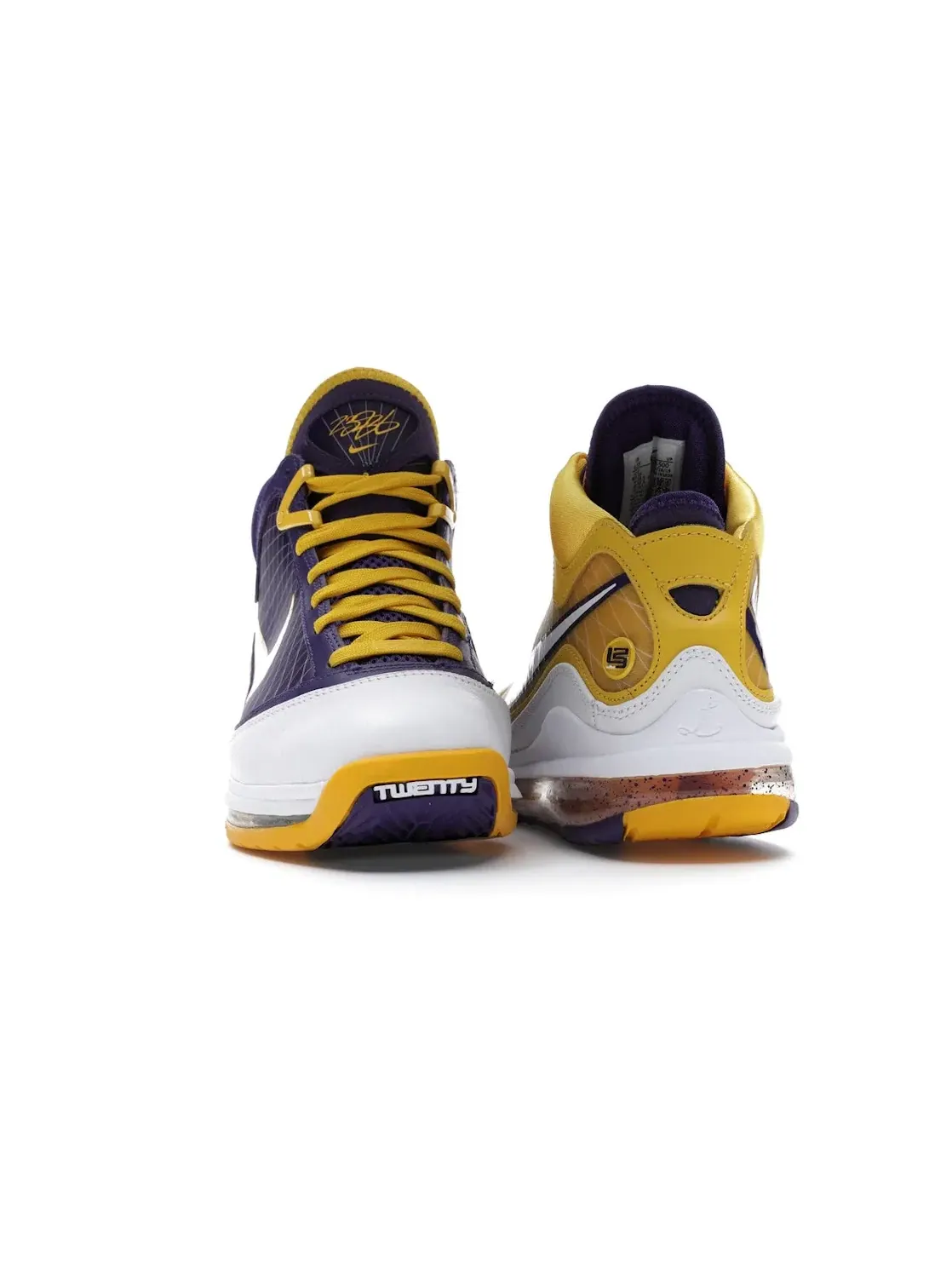 Детские кроссовки Nike LeBron 7 — изображение 2 из 4, фиолетовый/белый