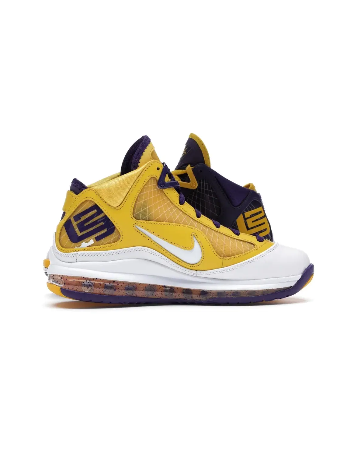 Детские кроссовки Nike LeBron 7 — изображение 3 из 4, фиолетовый/белый