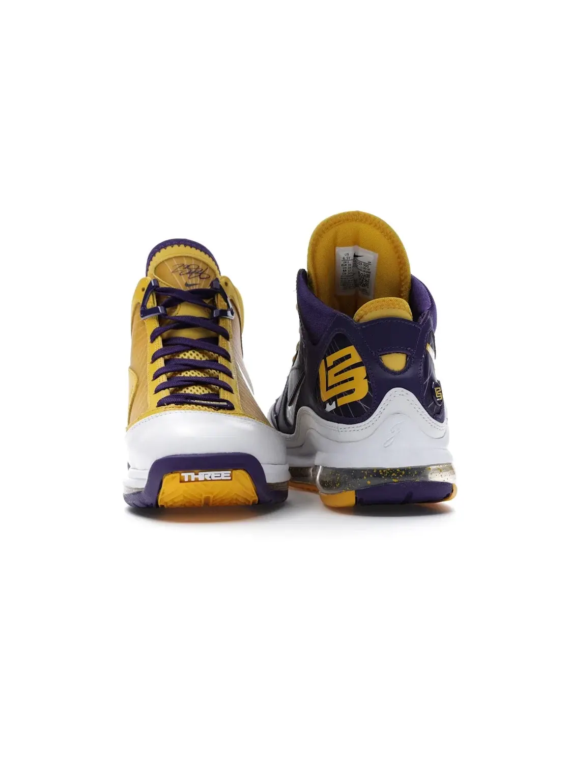 Детские кроссовки Nike LeBron 7 — изображение 4 из 4, фиолетовый/белый