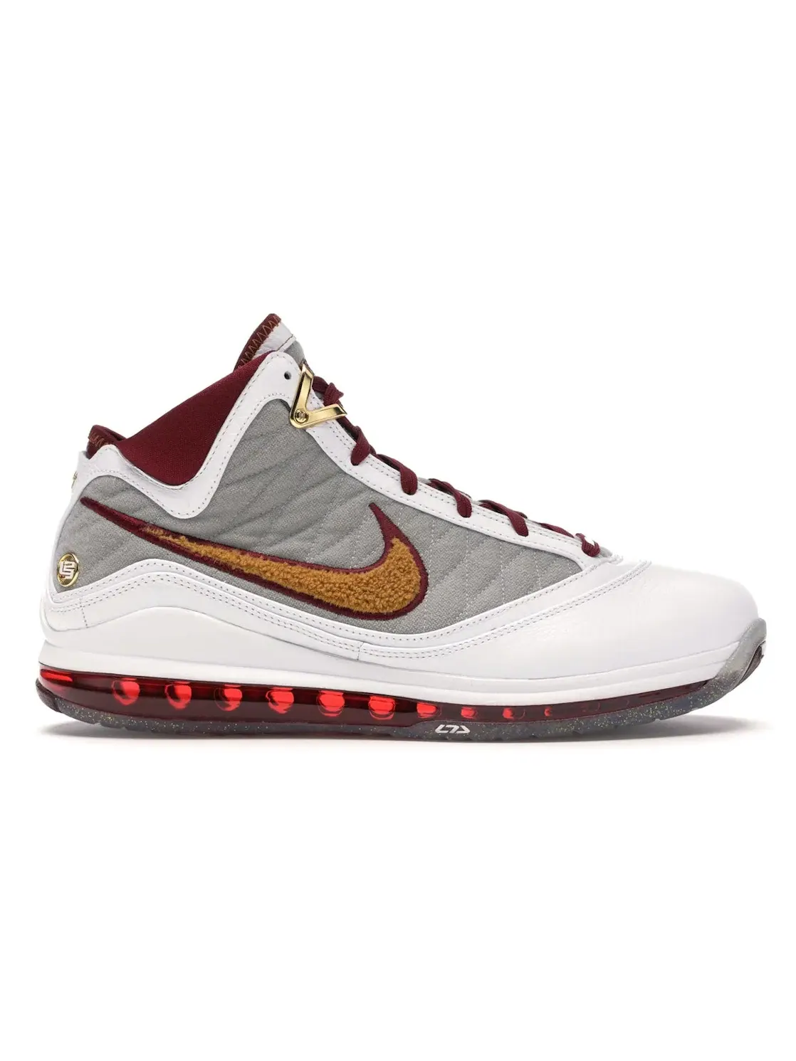 Мужские кроссовки для баскетбола Nike LeBron 7 — изображение 1 из 4, белый/-красный-серый