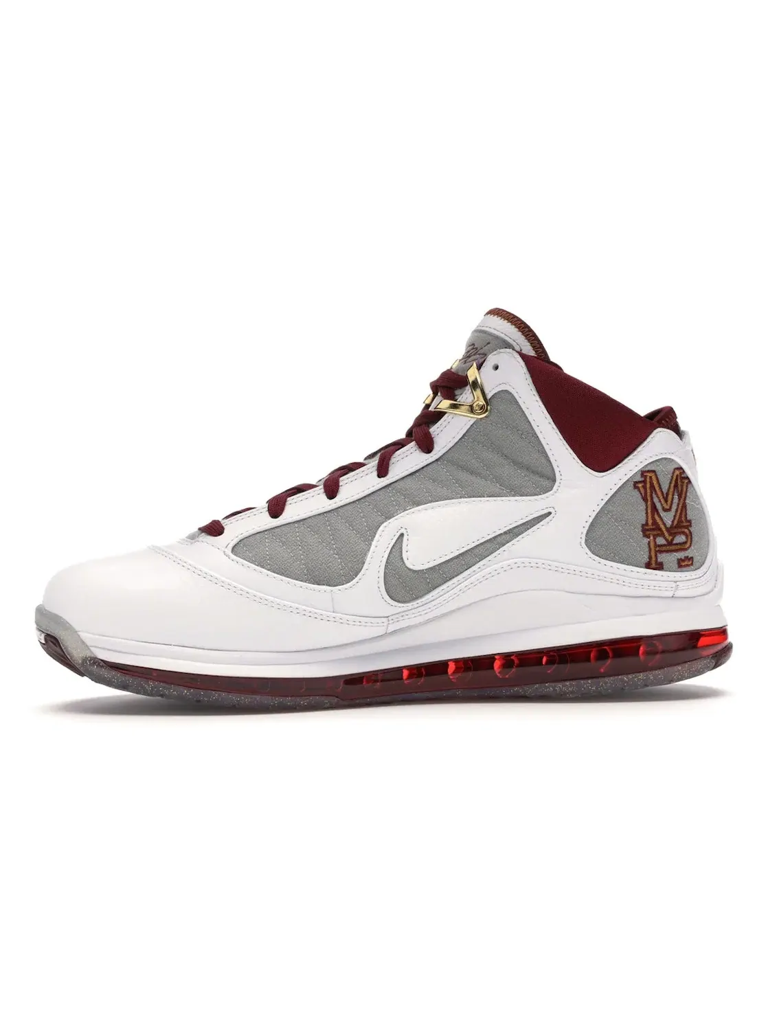 Мужские кроссовки для баскетбола Nike LeBron 7 — изображение 3 из 4, белый/-красный-серый