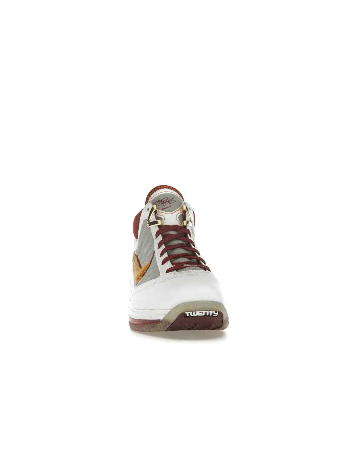 Детские кроссовки для мальчиков баскетбольные Nike LeBron 7 — изображение 2 из 4, белый/-красный-серый