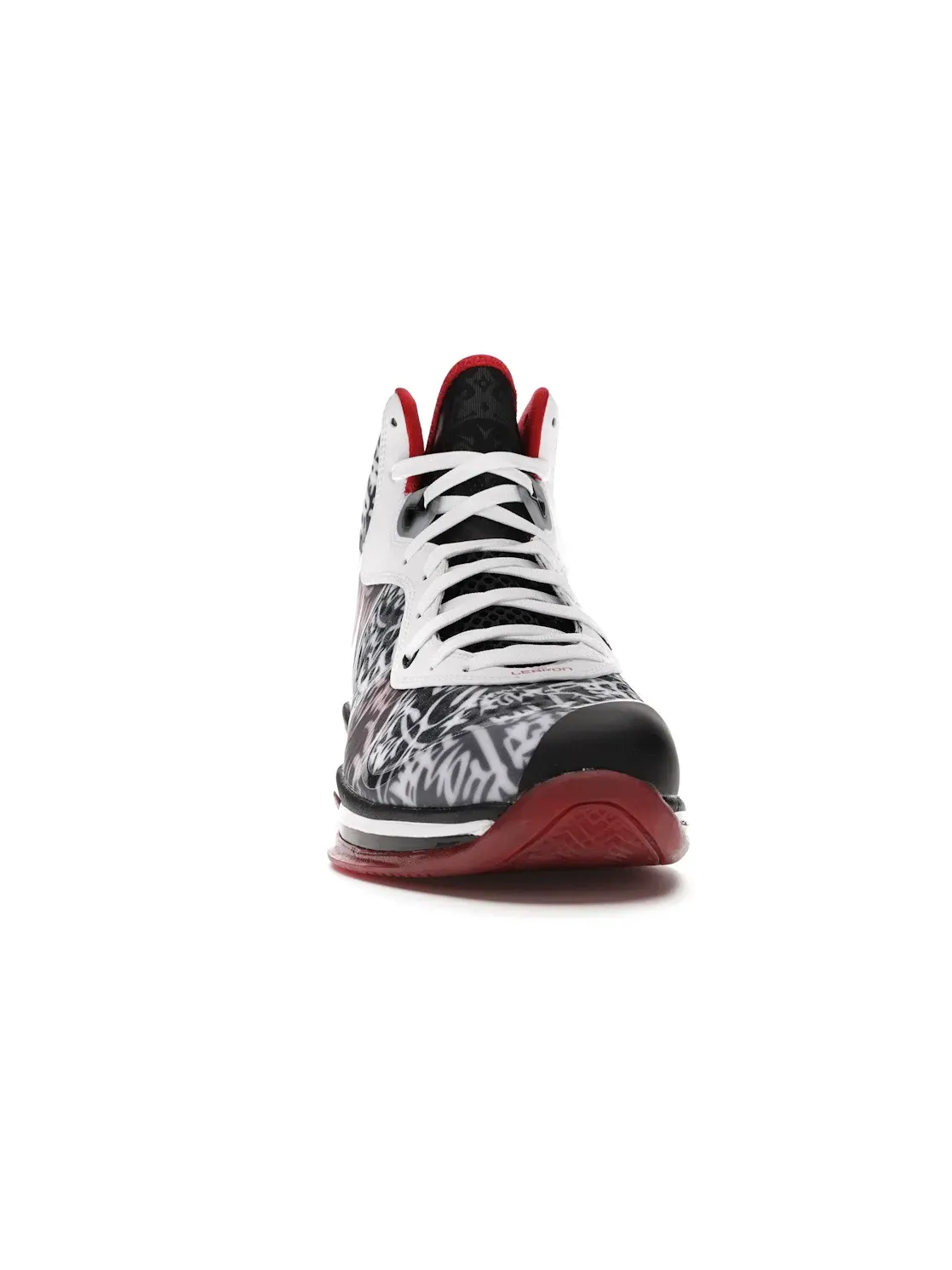 Мужские кроссовки для баскетбола с принтом Nike LeBron 8 — изображение 2 из 4, белый/красный-черный