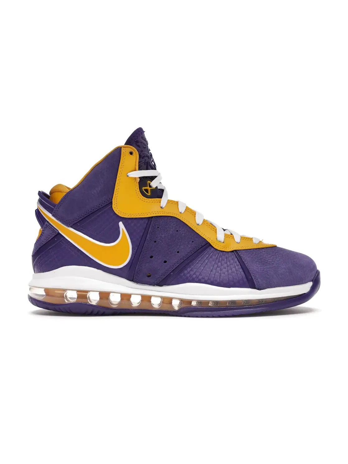 Мужские кроссовки для баскетбола с высоким верхом Nike LeBron 8 Lakers — изображение 1 из 4, фиолетовый золотистый