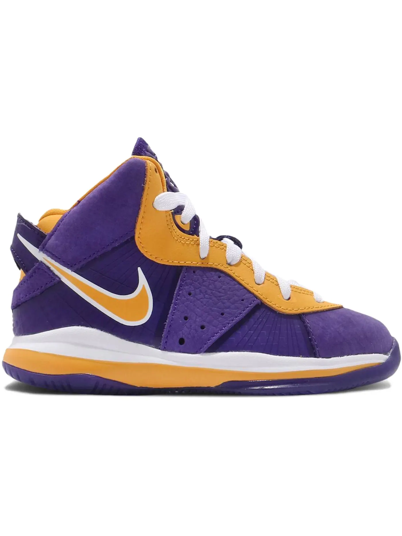 Детские кроссовки баскетбольные Nike LeBron 8 — изображение 1 из 1, фиолетовый золотистый