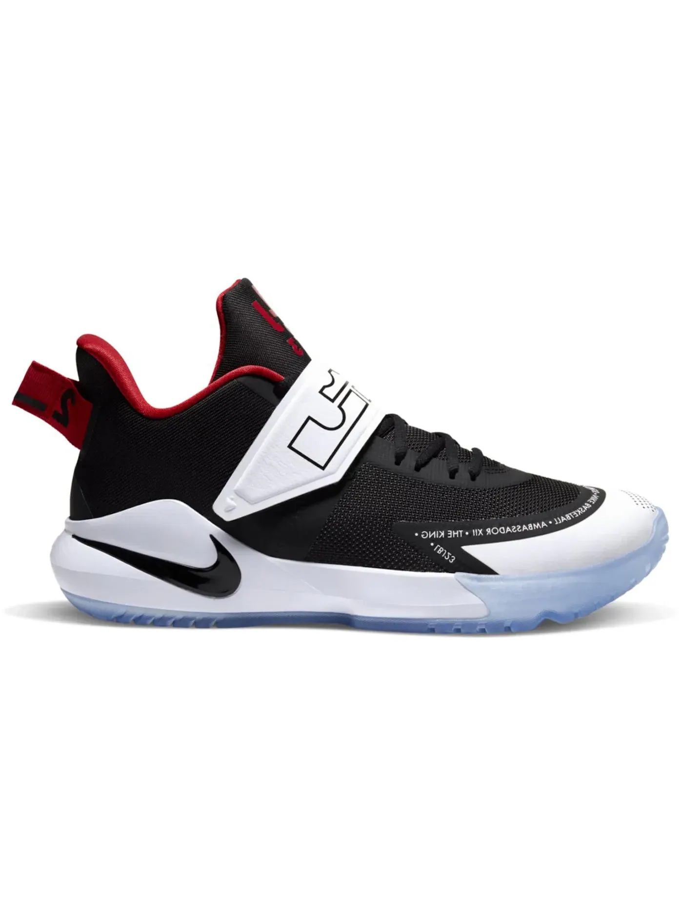 Мужские кроссовки для баскетбола Nike LeBron Ambassador 12 — изображение 1 из 1, черный/белый/красный
