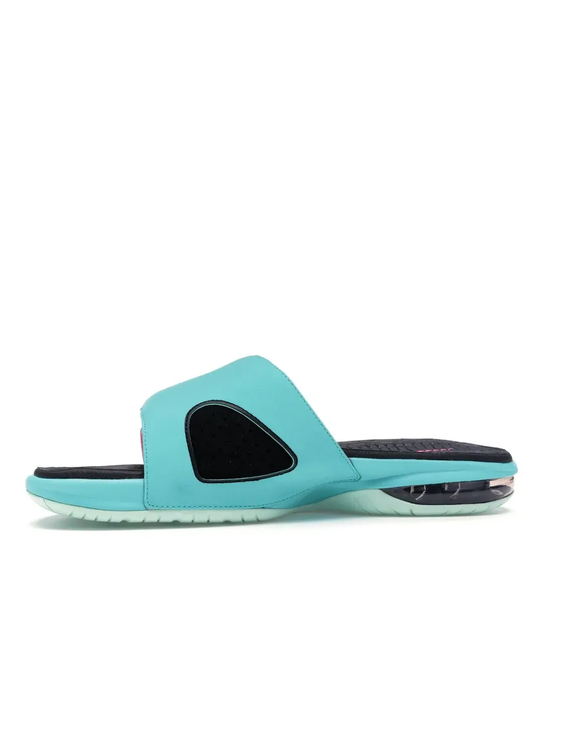 Мужские шлепанцы с контрастной подошвой Nike LeBron Slide, Retro/Retro-Flmnt Grn-Pnk Flsh — изображение 3 из 4