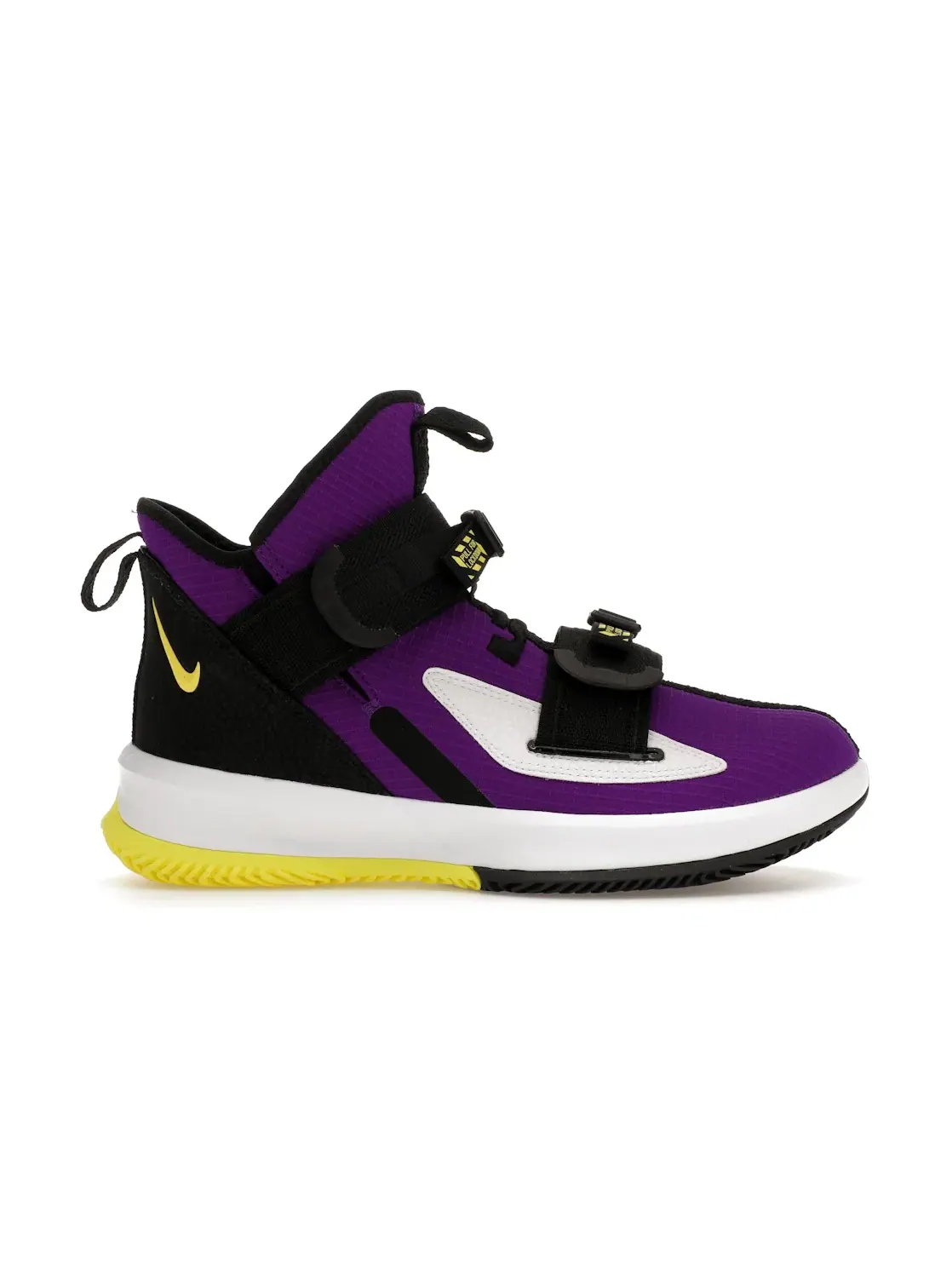 Мужские кроссовки для баскетбола Nike LeBron Soldier 13 — изображение 1 из 4, фиолетовый желтый черный