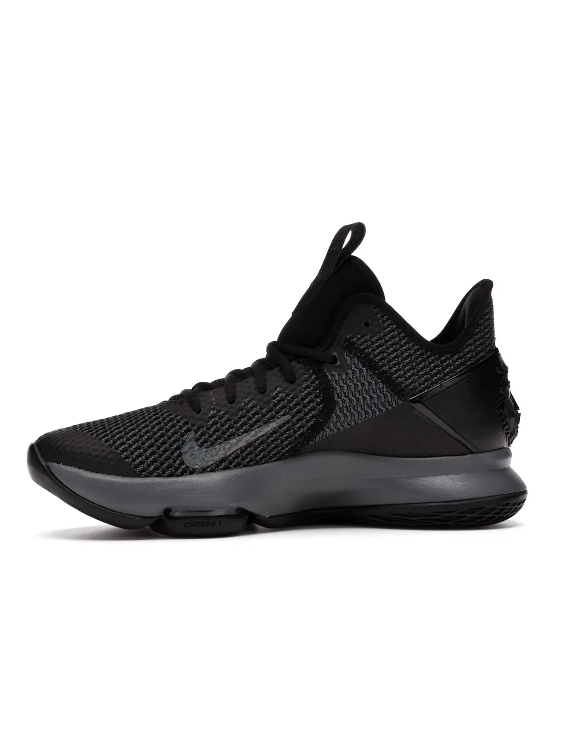 Мужские кроссовки для баскетбола Nike LeBron Witness 4 — изображение 3 из 4, черный/серый--черный