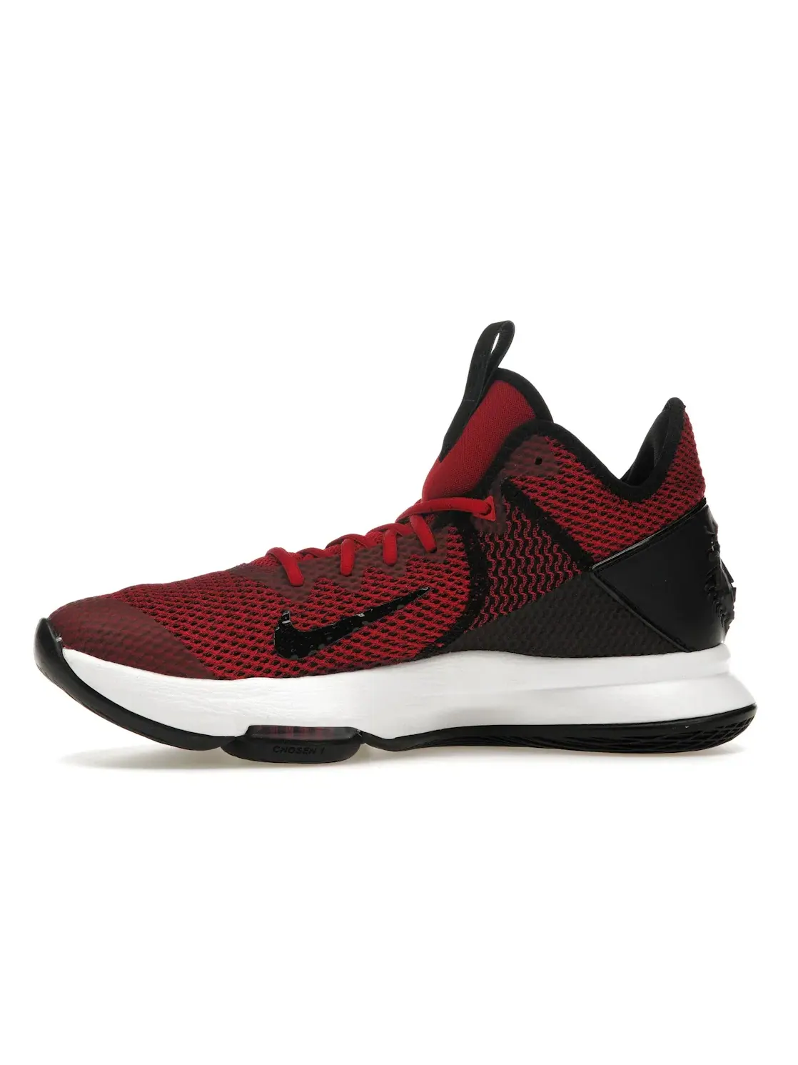 Мужские кроссовки для баскетбола Nike LeBron Witness 4 — изображение 3 из 4, черный/красный-красный