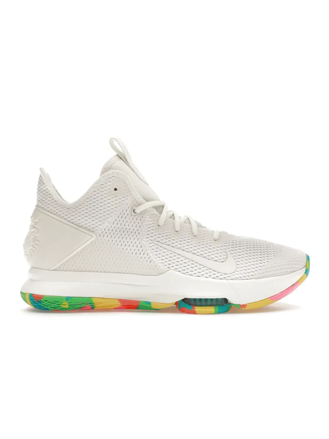 Мужские кроссовки с амортизацией Nike LeBron Witness 4 — изображение 1 из 4, белый/белый/желтый