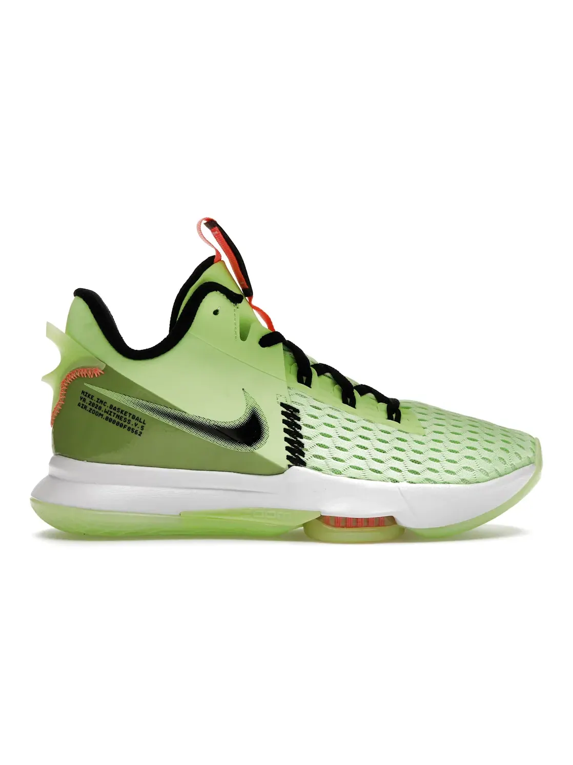 Мужские кроссовки для баскетбола Nike LeBron Witness 5 — изображение 1 из 4, яркий/белый/черный