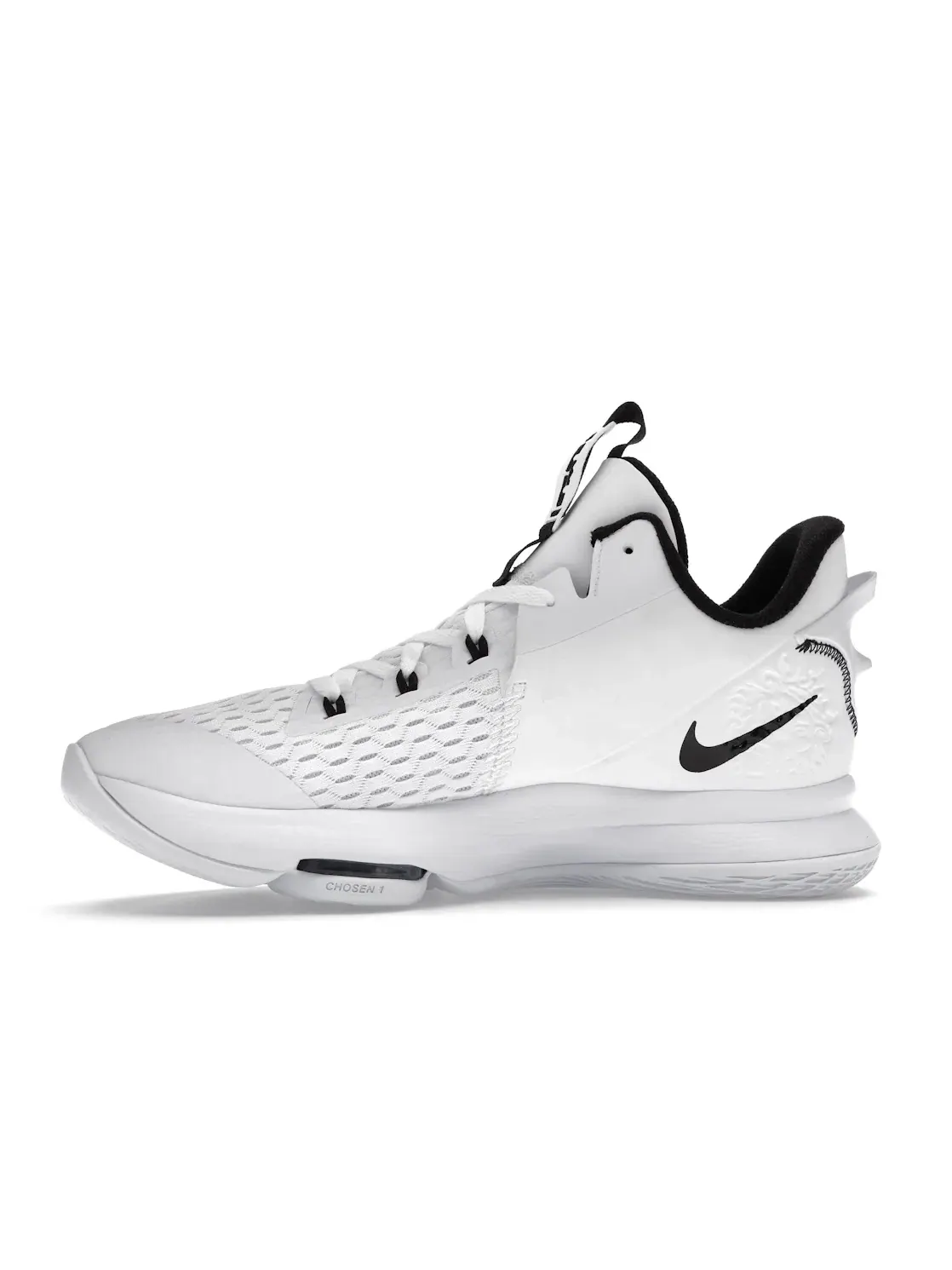 Мужские кроссовки для баскетбола с амортизацией Nike LeBron Witness 5 — изображение 3 из 4, белый/черный