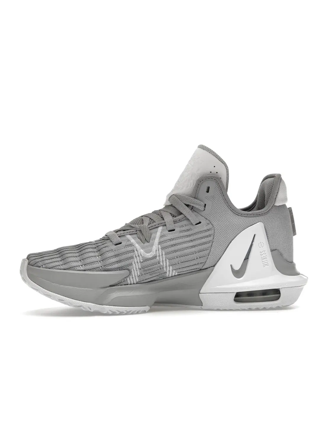 Мужские кроссовки для баскетбола Nike LeBron Witness 6 TB — изображение 3 из 4, серый/серый/белый
