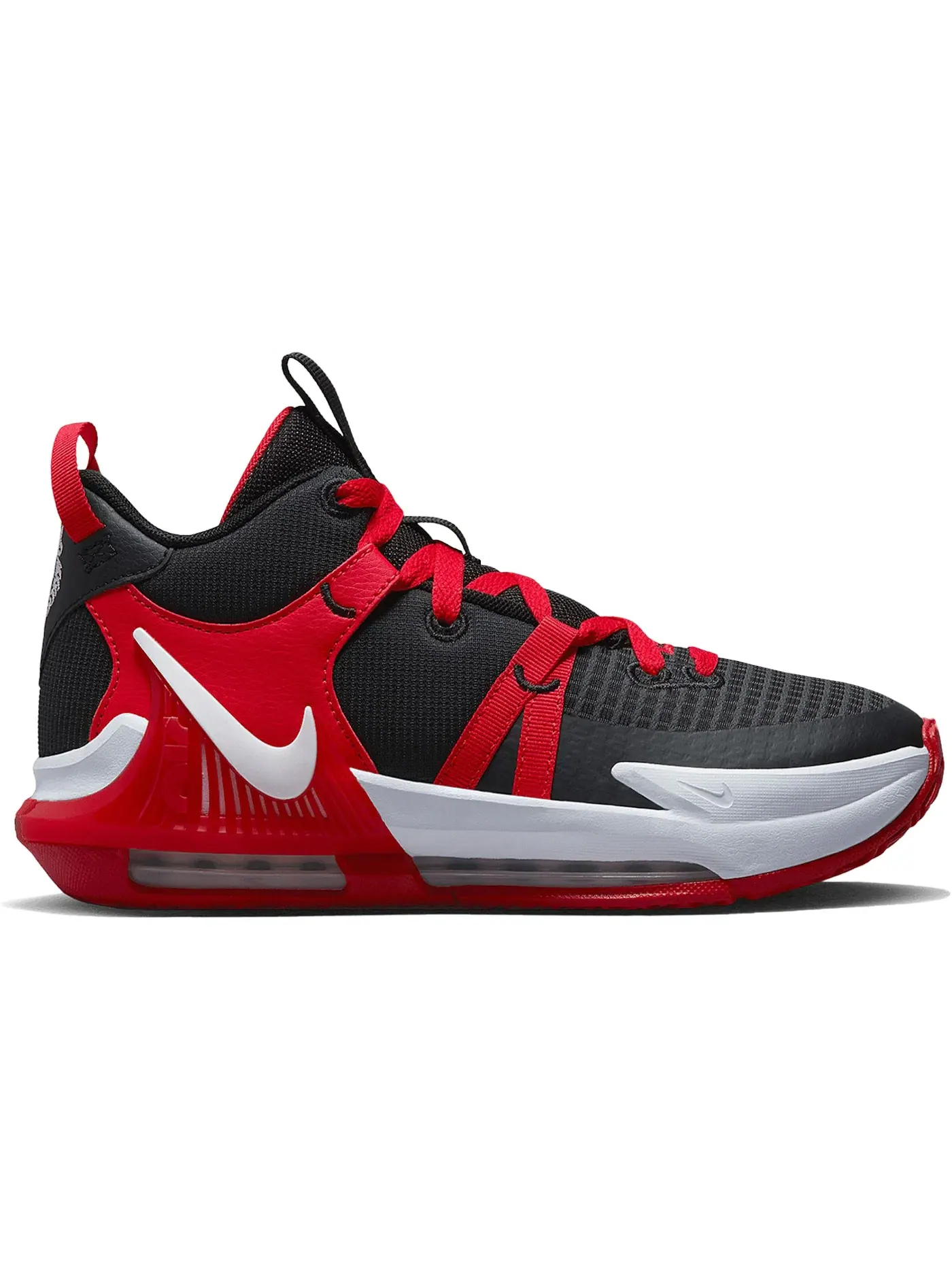 Детские кроссовки для баскетбола Nike LeBron Witness 7 — изображение 1 из 1, черный/красный/белый