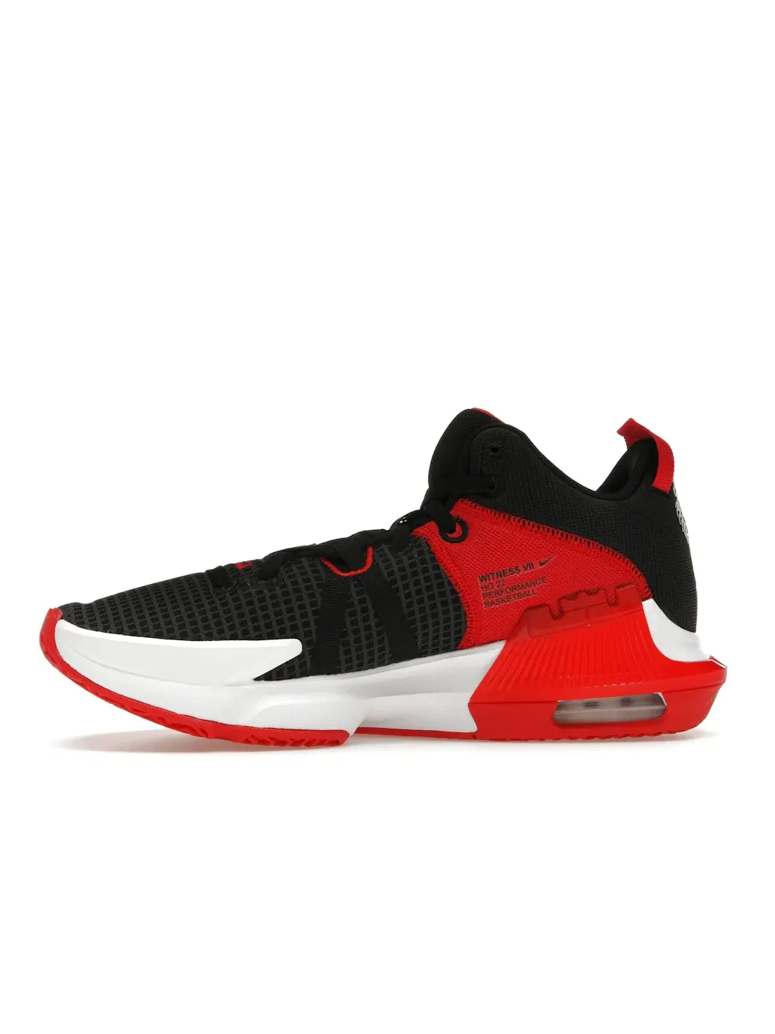Мужские кроссовки для баскетбола Nike LeBron Witness 7 — изображение 3 из 4, черный/красный/белый