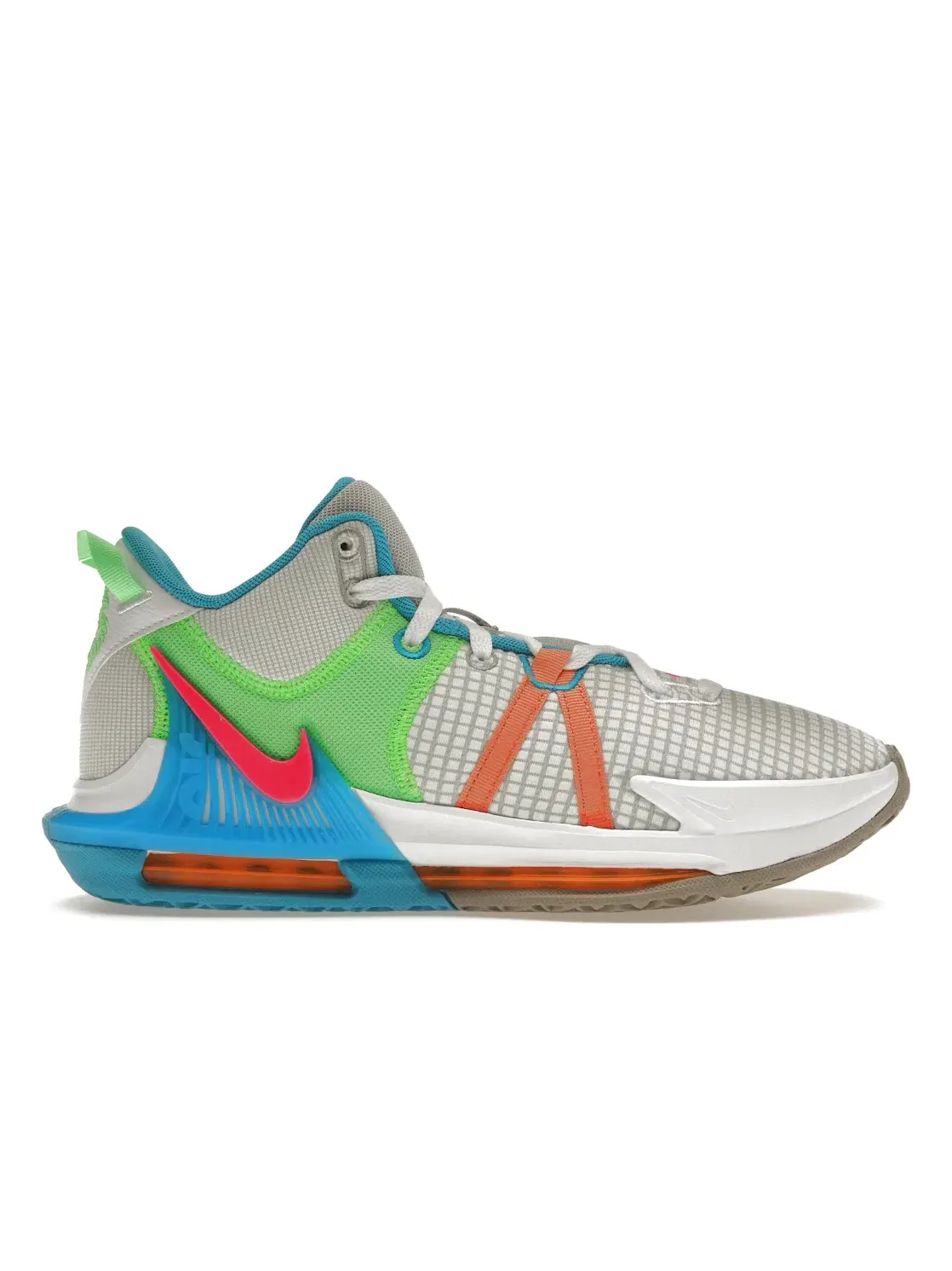 Мужские кроссовки для баскетбола Nike LeBron Witness 7 — изображение 1 из 4, серый//синий/розовый