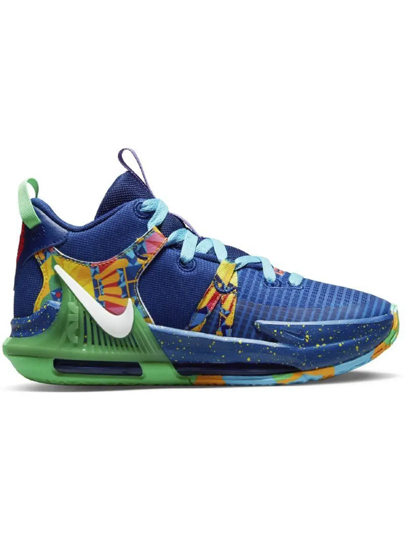 Детские кроссовки для мальчиков с принтом Nike LeBron Witness 7 Nike — изображение 1 из 1, глубокий синий///белый