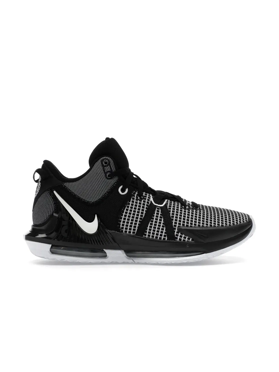 Мужские кроссовки с длинным шнурком Nike LeBron Witness 7 TB — изображение 1 из 4, черный/черный/белый
