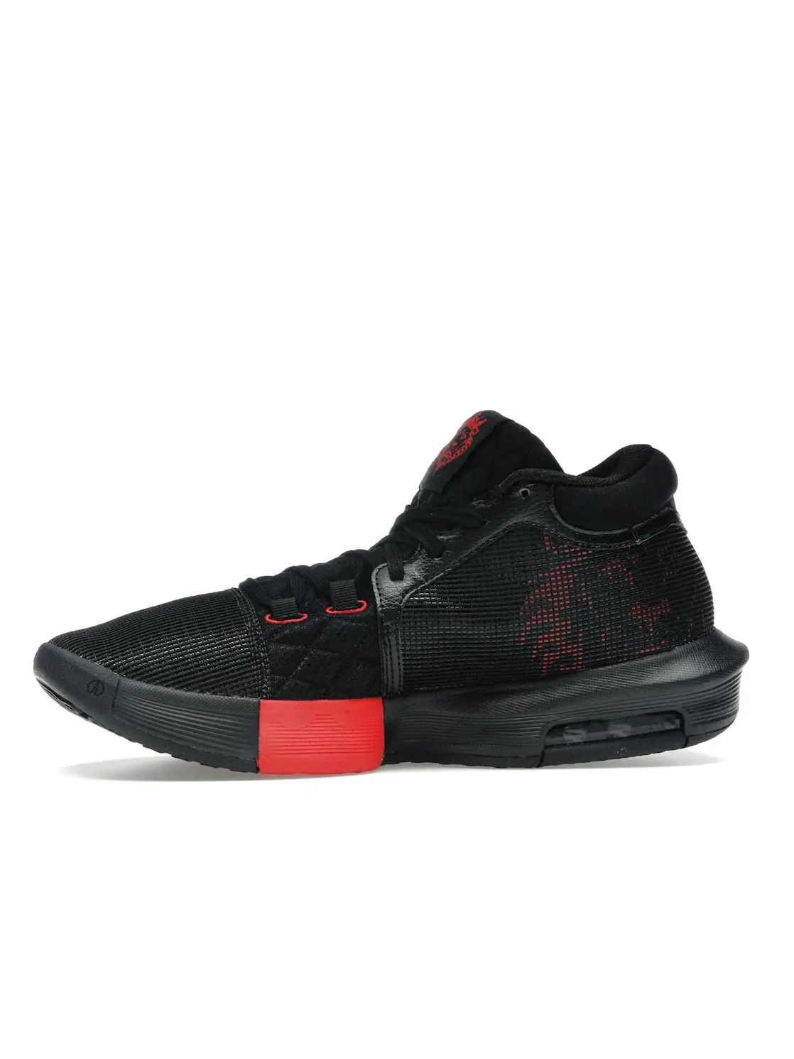 Мужские кроссовки для баскетбола Nike LeBron Witness 8 — изображение 3 из 3, черный/красный/белый