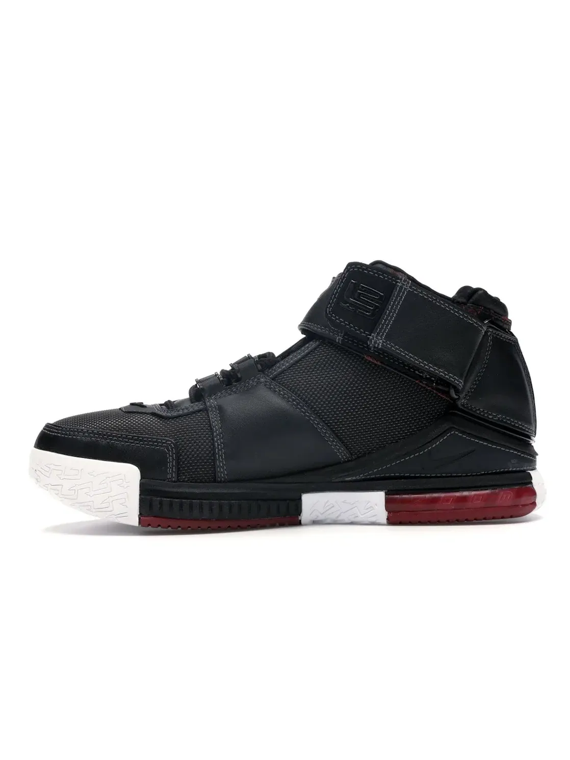 Мужские кроссовки для баскетбола Nike LeBron Zoom 2 — изображение 3 из 4, черный/белый/красный